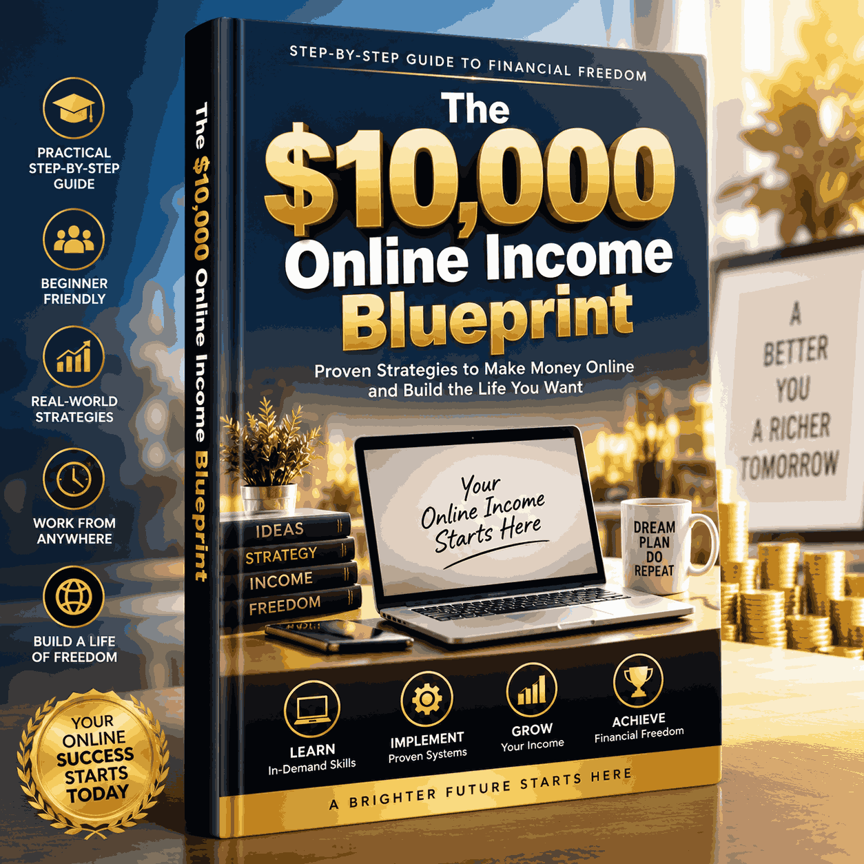 The $10,000 Online Income Blueprint Product Mockup